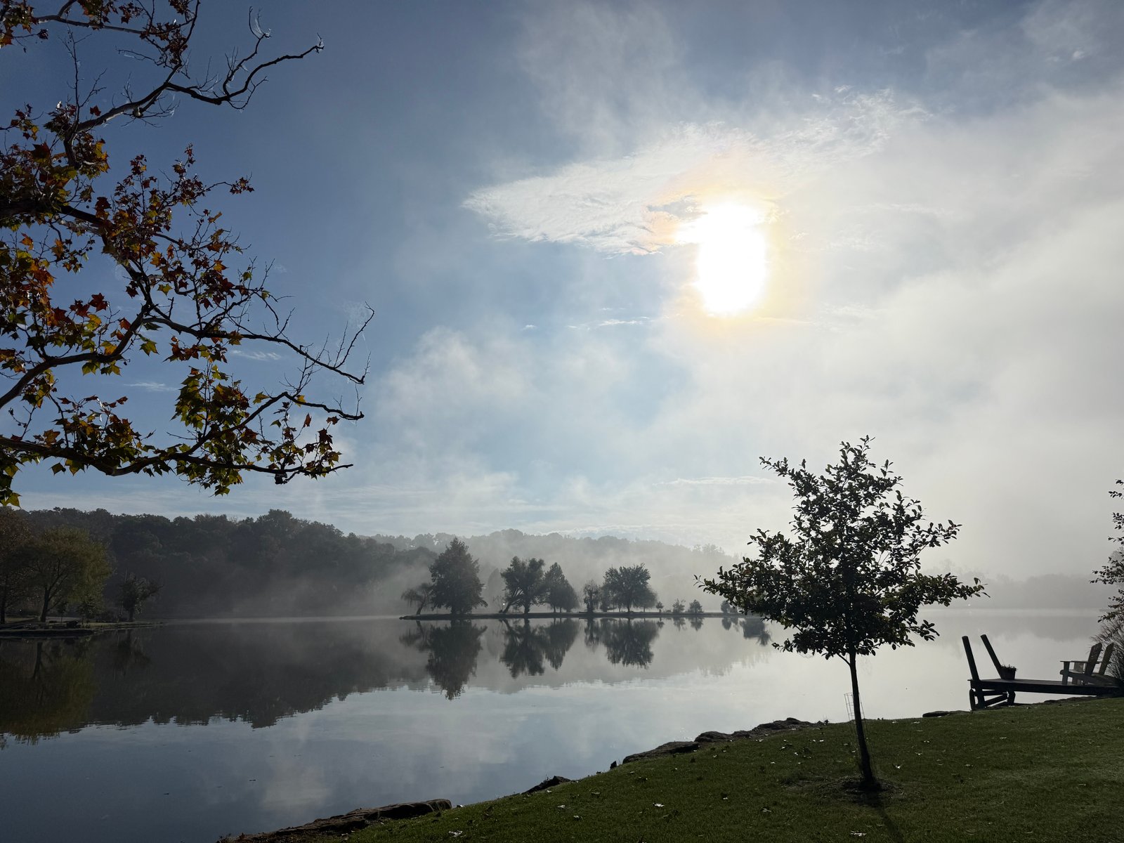 Lake fog at Lake of the Forest